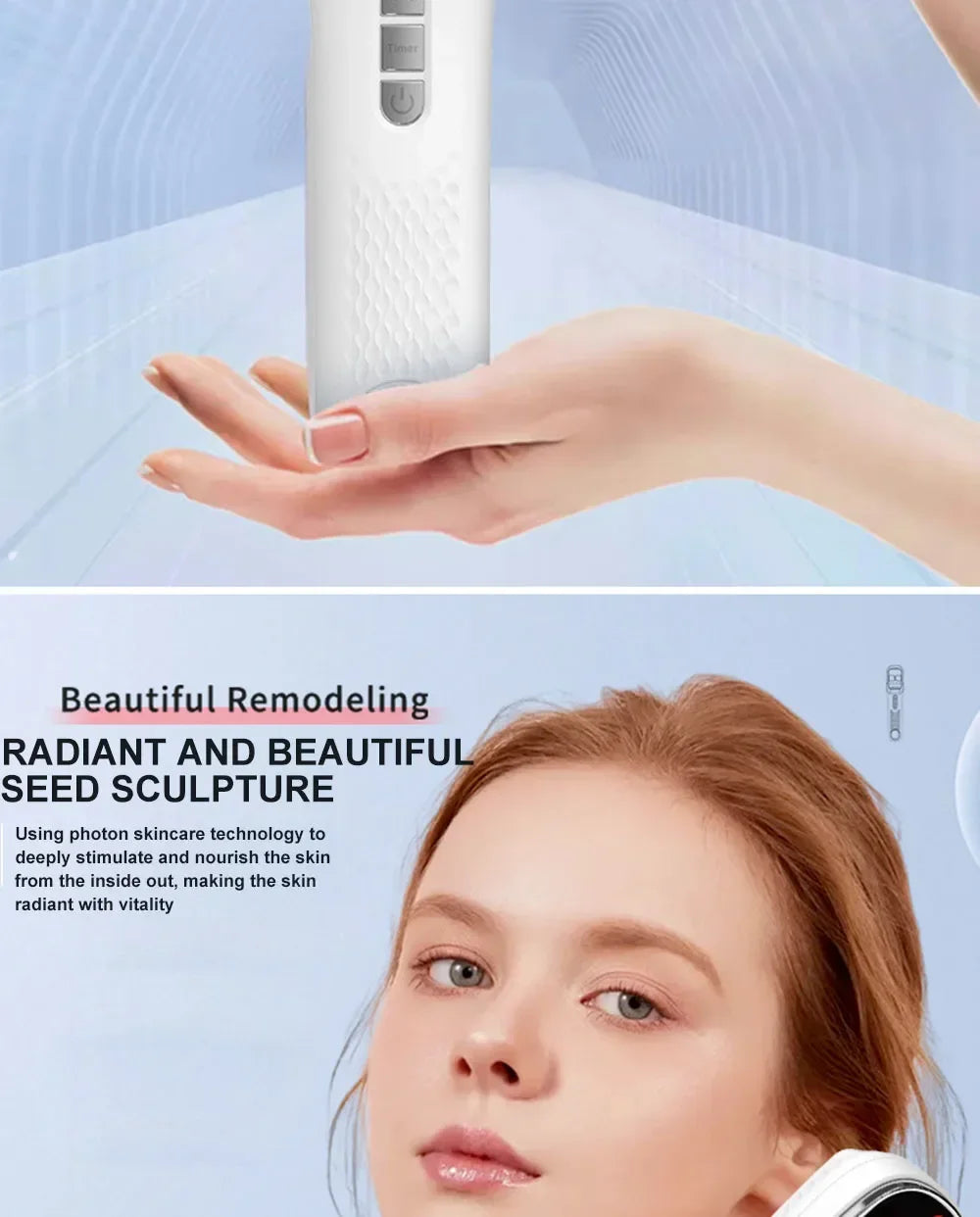 NEW Red Light Therapy For Face Anti Aging Wrinkle Removal Skin Tightening Machine Face Lift LED Light Therapy Facial Massager