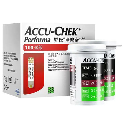 Accu Chek Performa bloedglucose teststrips, lancettensets, bloedsuiker-glucosemeter testkit, glucosemeter ACCU Chek EXP: Maximum