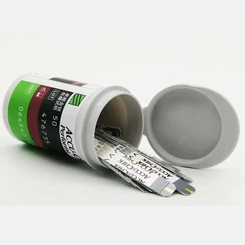 Accu Chek Performa bloedglucose teststrips, lancettensets, bloedsuiker-glucosemeter testkit, glucosemeter ACCU Chek EXP: Maximum